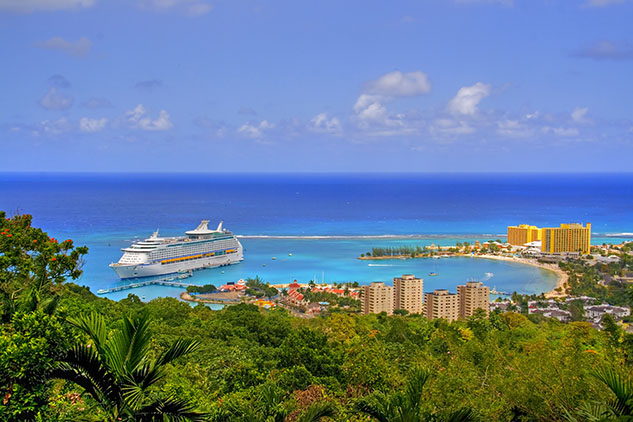 Cruise ship in Ocho Rios, Jamaica.
